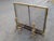 Mid 20th century Hollywood Regency Brass Fireplace Andirons With Flex Screen For Sale - Image 10 of 11