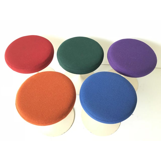 Eero Saarinen Knoll Eero Saarinen Tulip Stool Set For Sale - Image 4 of 11