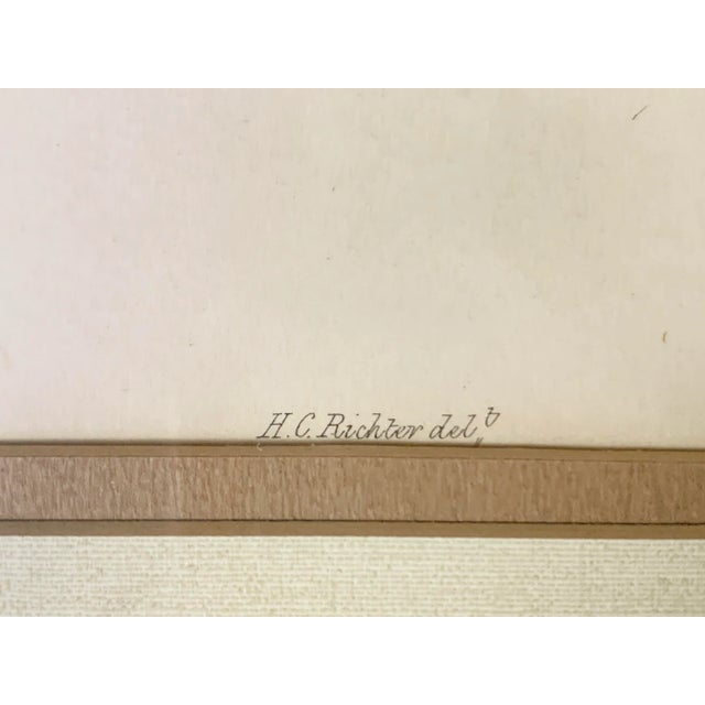 Victorian h.c. Richter Hand Colored Lithograph Artwork For Sale In Phoenix - Image 6 of 7