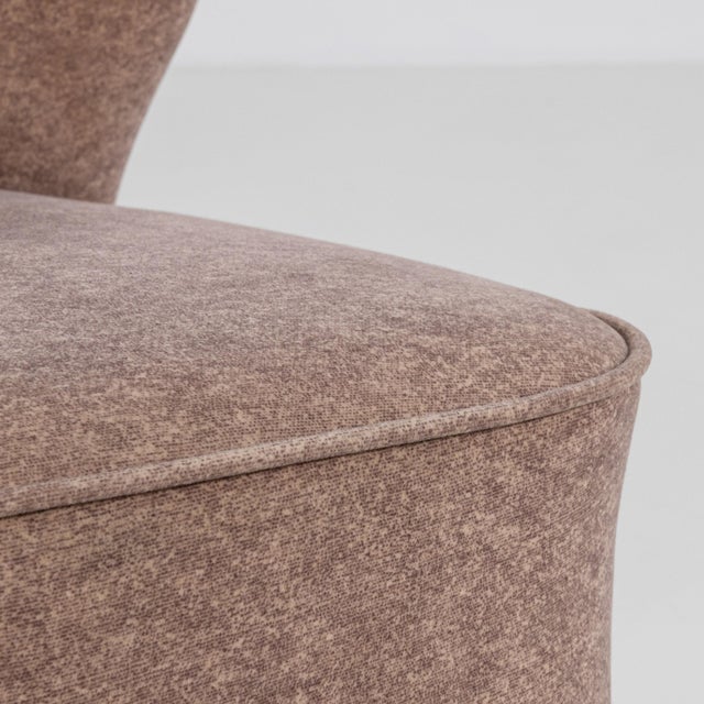 19th Century France Mauve Wood Lounge Chair For Sale - Image 9 of 10