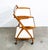 1960s 1960s Mid Century Danish Modern Serving Cart Italian Bar Tray Trolley Rolling White For Sale - Image 5 of 12