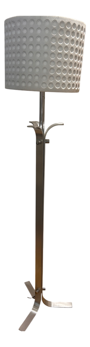 Brushed Steel Floor Lamp, 1970s