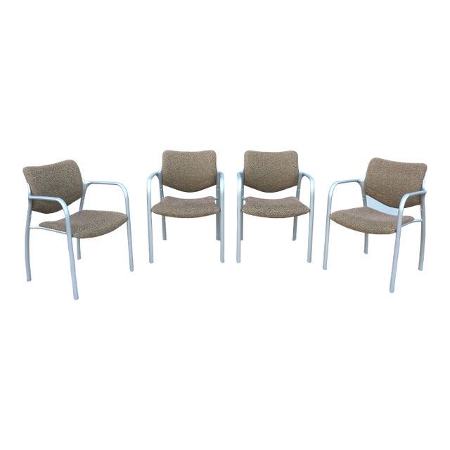 Modern Mark Goetz for Herman Miller Aside Side Stacking Chairs - Set of 4 For Sale