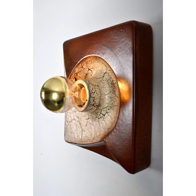 Ceramic Fat Lava Ceramic Sconce from Pan, 1970s For Sale - Image 7 of 7