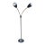 Mid Century Modern Gerald Thurston for Lightolier Gooseneck 3 Way Floor Lamp For Sale