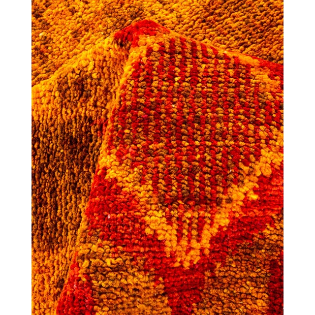 Textile Modern Hand-Knotted Area Rug - Orange, 5' 0" x 8' 0" For Sale - Image 7 of 8