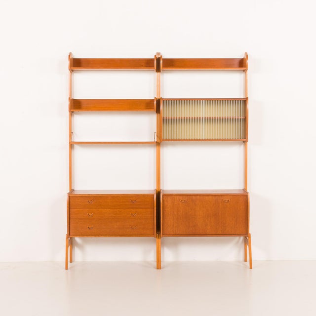 1960s Mid-Century Modern Scandinavian Teak Free Standing Shelf Unit, 1960s For Sale - Image 5 of 18