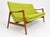 Mid-Century Modern Modern Mid Century Style Sofa Lime Green For Sale - Image 3 of 4