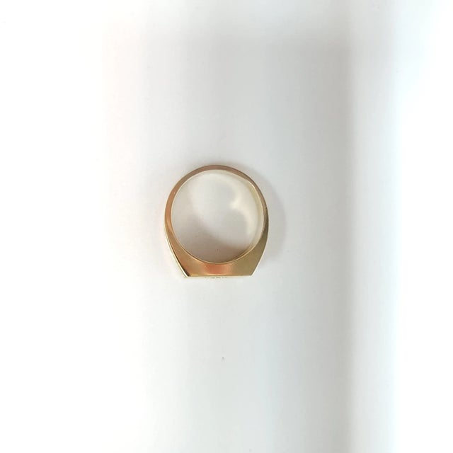 Solitaire Diamond Ring .20cttw 14k Yellow Gold, Size 7 For Sale - Image 4 of 4
