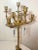 Huge Antique 1800's Patinated Dore Bronze Neoclassical Candelabra Candle Holder For Sale - Image 4 of 16