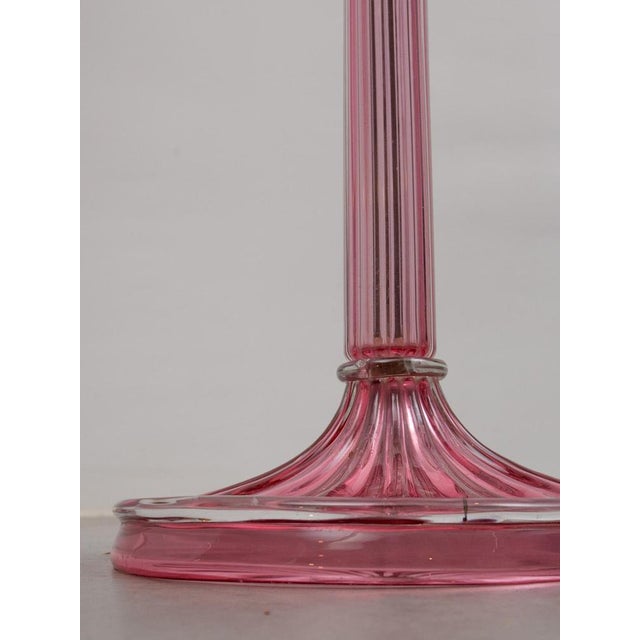 Pink Art Glass Floor Lamp by Barovier E Toso, Italy, 1956 For Sale - Image 11 of 14