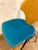 Vintage Postmodern Stacking Chair From Germany’s Kusch+Co, 1980s With Newly Upholstered Teal Faux Mohair Seat For Sale In San Antonio - Image 6 of 12