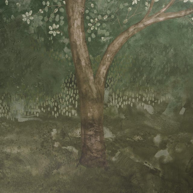 2020s SAMPLE - Schumacher X Colette Cosentino Psalm 3 Panel Set In Cypress For Sale - Image 5 of 6