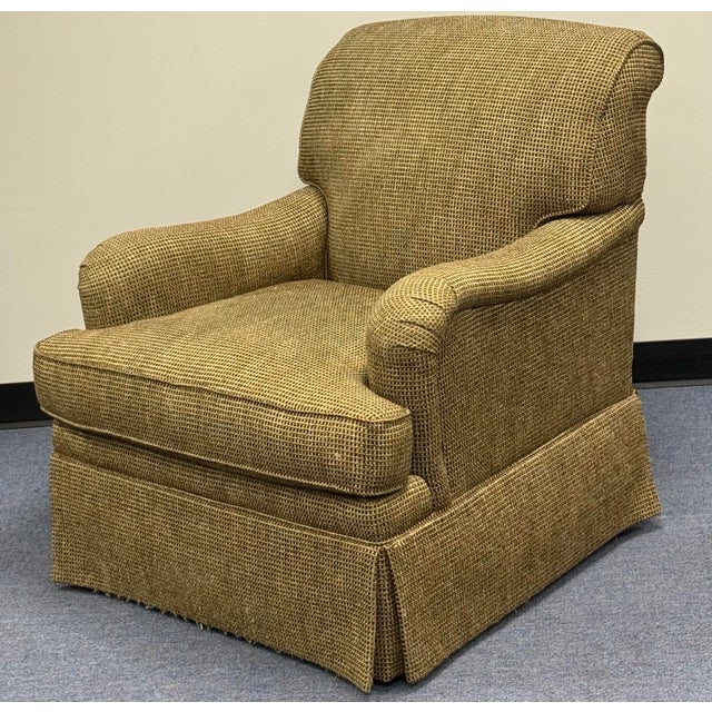 Olive Late 20th Century Sherill Furniture Swivel Club Chairs - A Pair For Sale - Image 8 of 12