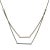 1990s 1990s 14k Yellow White Gold Delicate Diamond Bar Layered Necklace For Sale - Image 5 of 9
