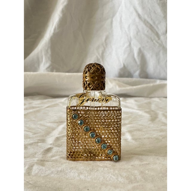 Vintage Early 20th Century Miniature Czechoslovakian “Czech/Boudoir”Geneve Perfume Bottle W/ Dauber For Sale In Orlando - Image 6 of 8
