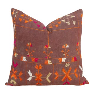 Savi Antique Indian Folk Pillow For Sale