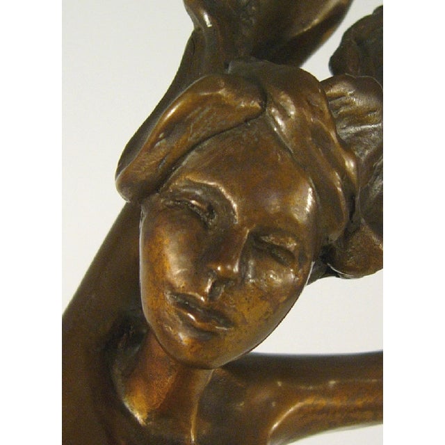 Metal Late 20th Century Bronze Sculpture of Dancer "Ariel" For Sale - Image 7 of 12