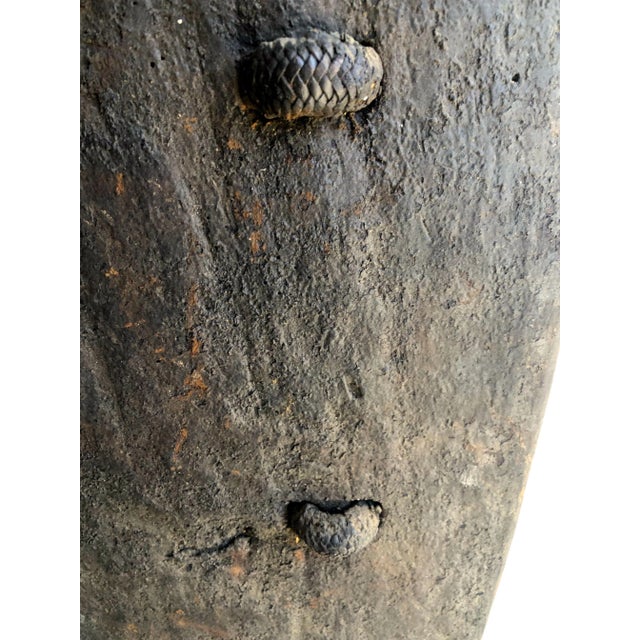 Black Papua New Guinea Lumi Tribal Shield Early 20c For Sale - Image 8 of 8
