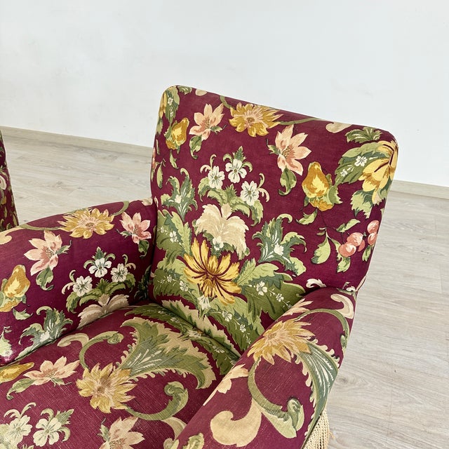 Napoleon III Style Armchairs With Fringes - A Pair For Sale In New York - Image 6 of 9