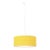 Stretch Swag Lamp, Mustard Linen Shade, Satin Nickel, for Living Room or Bedroom For Sale