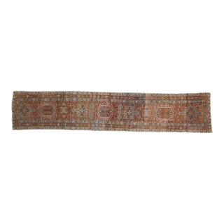 Vintage Fine Distressed Karaja Rug Runner - 2'9" X 13'10" For Sale