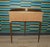 Vintage Demi-Lune Console Table with Mini Chest of Drawers and Slatted Roll-Up Doors, 1970s For Sale - Image 10 of 15