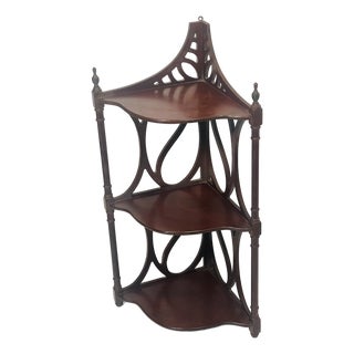 1940s Charming Corner Display Etagere 3 Tier For Sale