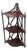 1940s Charming Corner Display Etagere 3 Tier For Sale