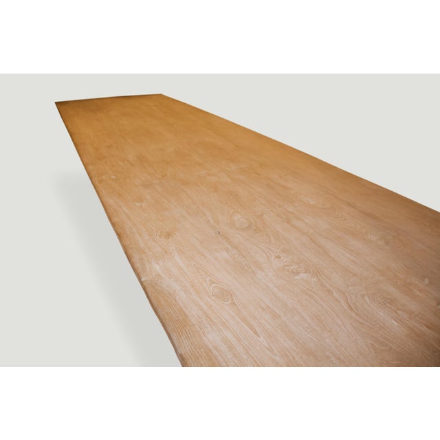 Wood Andrianna Shamaris Reclaimed Teak Wood Dining Table For Sale - Image 7 of 18