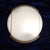 Vintage Italian Flat Ceiling Lamp with Brass-Colored Metal Bracket and White Glass Shade, 1990s For Sale - Image 3 of 8