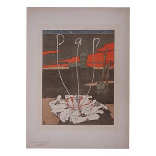 Joseph Sattler, Pan, 1897, Lithograph For Sale