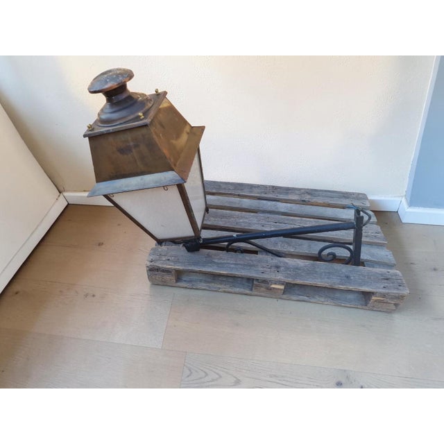 Large Vintage Wall Lantern, 1959 For Sale - Image 3 of 5