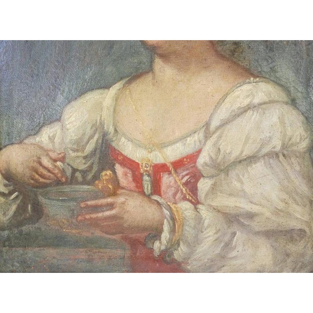 Unknown Artist, Portrait of a Woman, Late 18th Century, Oil on Canvas, Framed For Sale - Image 12 of 16