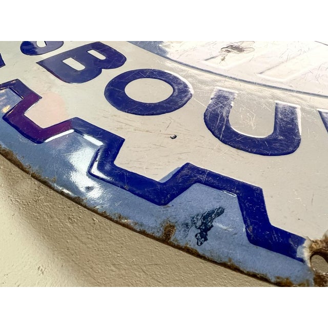 1930s Automobiles Mathis Sign in Enamel, France, 1930s For Sale - Image 5 of 15