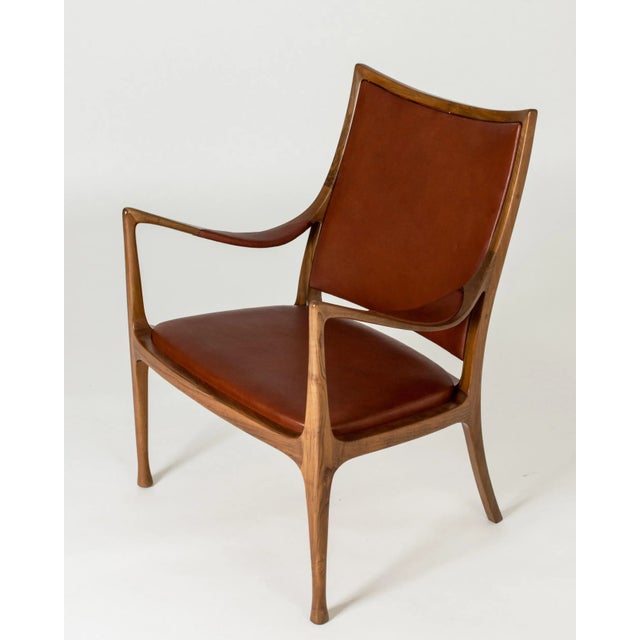 Brown Set of Lounge Chairs by Hans Asplund, 1955 For Sale - Image 8 of 13