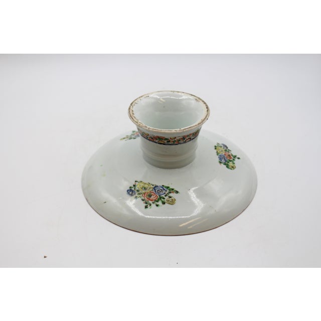 Late 19th Century Circa 1880 Chinese Export Porcelain Famille Rose Compote or Sweetmeats Stand For Sale - Image 5 of 9