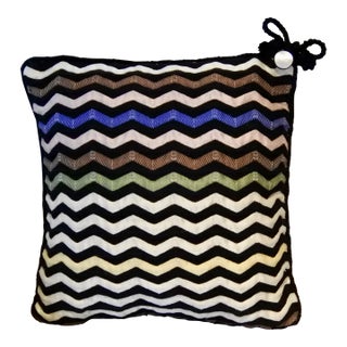 Pierre D"Argent Maison Missoni Dissel Delphinium Decorative Accent Pillow For Sale