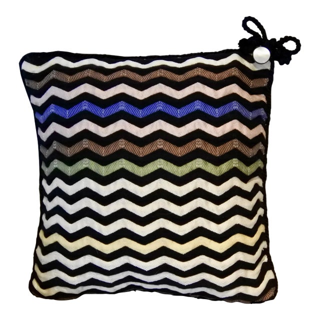 Pierre D"Argent Maison Missoni Dissel Delphinium Decorative Accent Pillow For Sale