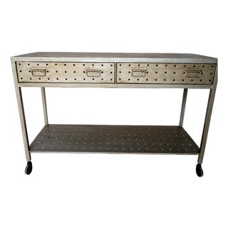 Modern Metal Console Table For Sale