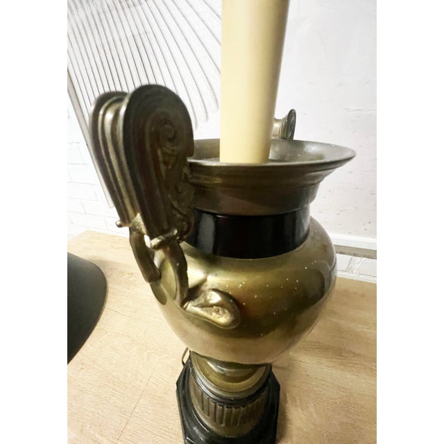 Pair of 1970s Classic Greek Urn Lamps by Chapman For Sale In New York - Image 6 of 9