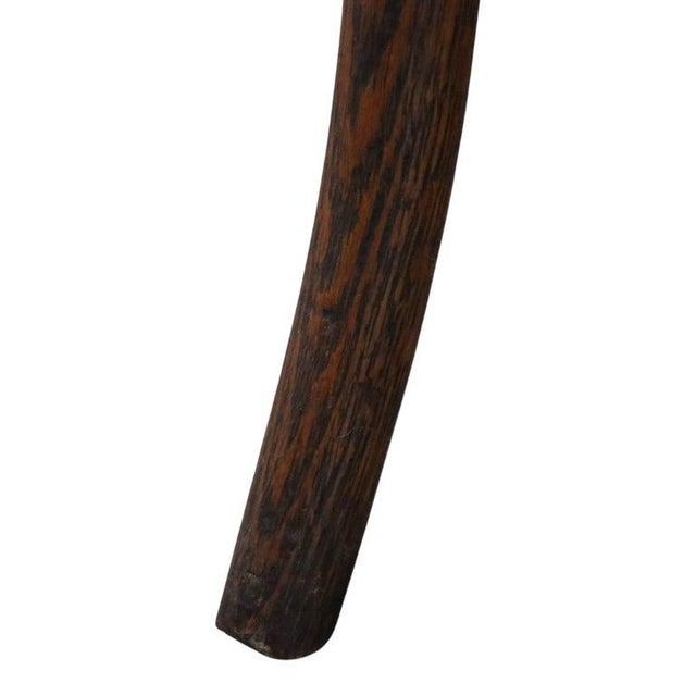 Wood Horner School Oak Cloverleaf Side Table C1910 For Sale - Image 7 of 7