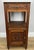 Antique French Oak Bedside Table with Marble Top For Sale - Image 9 of 9
