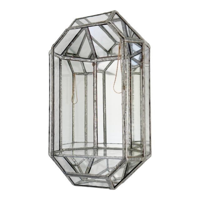 Vintage Mirrored Wall Display Box For Sale