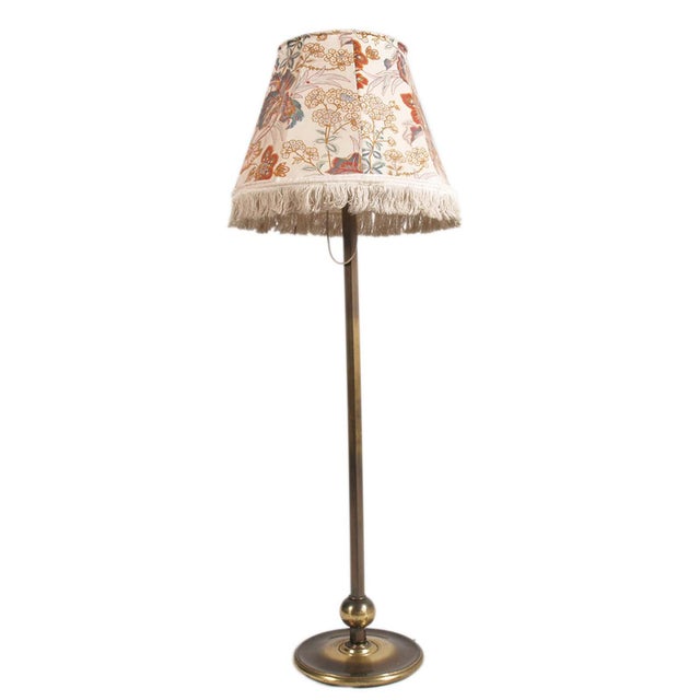 Italian Burnished Brass Floor Lamp by Luigi Caccia Dominioni for Azucema, 1950s For Sale - Image 12 of 12