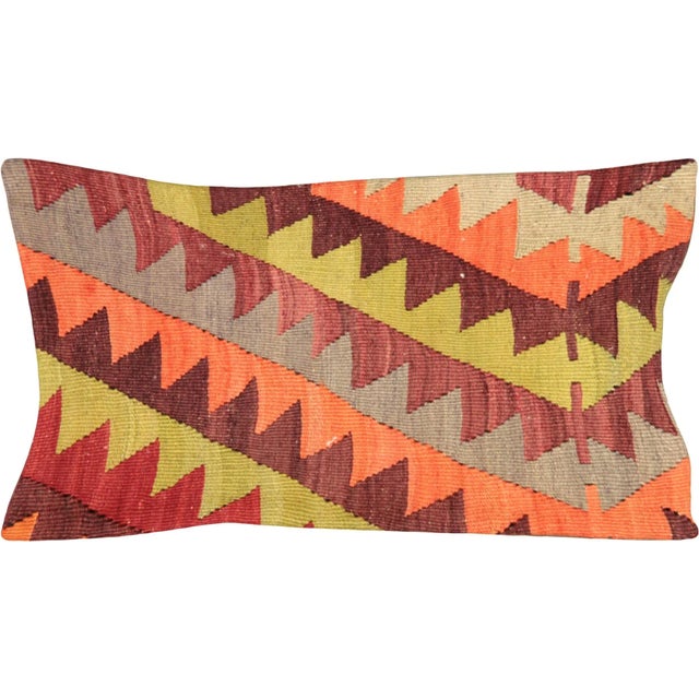 Art Deco 1960s Turkish Kilim Pillow For Sale - Image 3 of 3