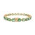 Metal 14.49 Carat Certified Emerald Tennis Bracelet in 14k Solid Yellow Gold- 7 Inches For Sale - Image 7 of 13