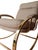 Cream Rocking Chair in Brass and Fabric by Guido Faleschini, 1970s For Sale - Image 8 of 15