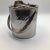 Here is a handled ice bucket made of stainless steel with a double wall thickness and very snug fitting lid. It has a...