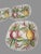 Elevate your dining experience with this charming set of six Ironstone dessert plates, each piece showcasing a delightful...